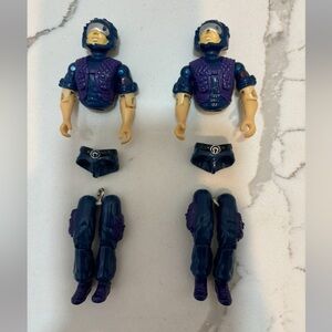 Vintage GI Joe Tele Vipers V1 Cobra Commander Hasbro Set of Two Figures